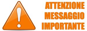 IMPORTANTE – LEGGERE ATTENTAMENTE!